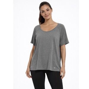 GapFit Breathe Raglan Tee Heather Short Sleeve M Activewear Athleisure 102-81